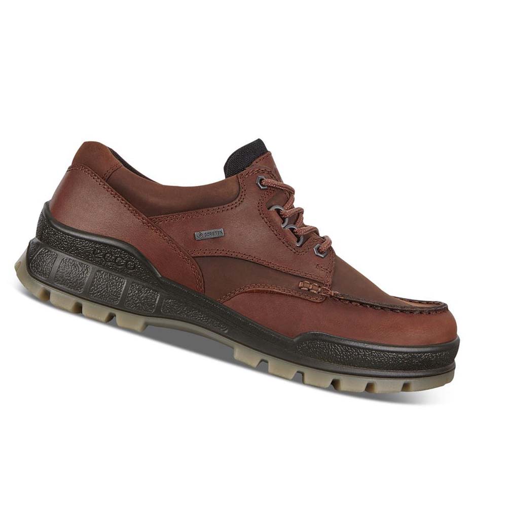 Men\'s Ecco Track 25 Low Hiking & Trail Burgundy | USA 572DFM